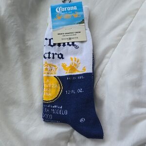 Corona Cotton Novelty Printed Socks One Size Unisex New Father's Day Spring Gift